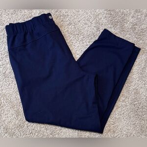 T By Talbots Women’s Navy Blue Joggers Size XL Stretch Pants Pull On Elastic